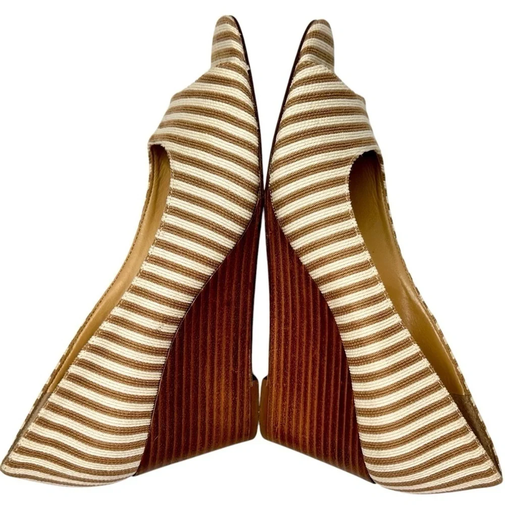Talbots Royce Peep Toe Wedges Size 7M